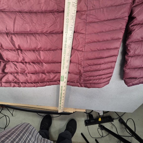 Patagonia Jacket Womens Large Red Down Sweater Hoody Hooded Puffer STY84711 - Picture 9 of 13